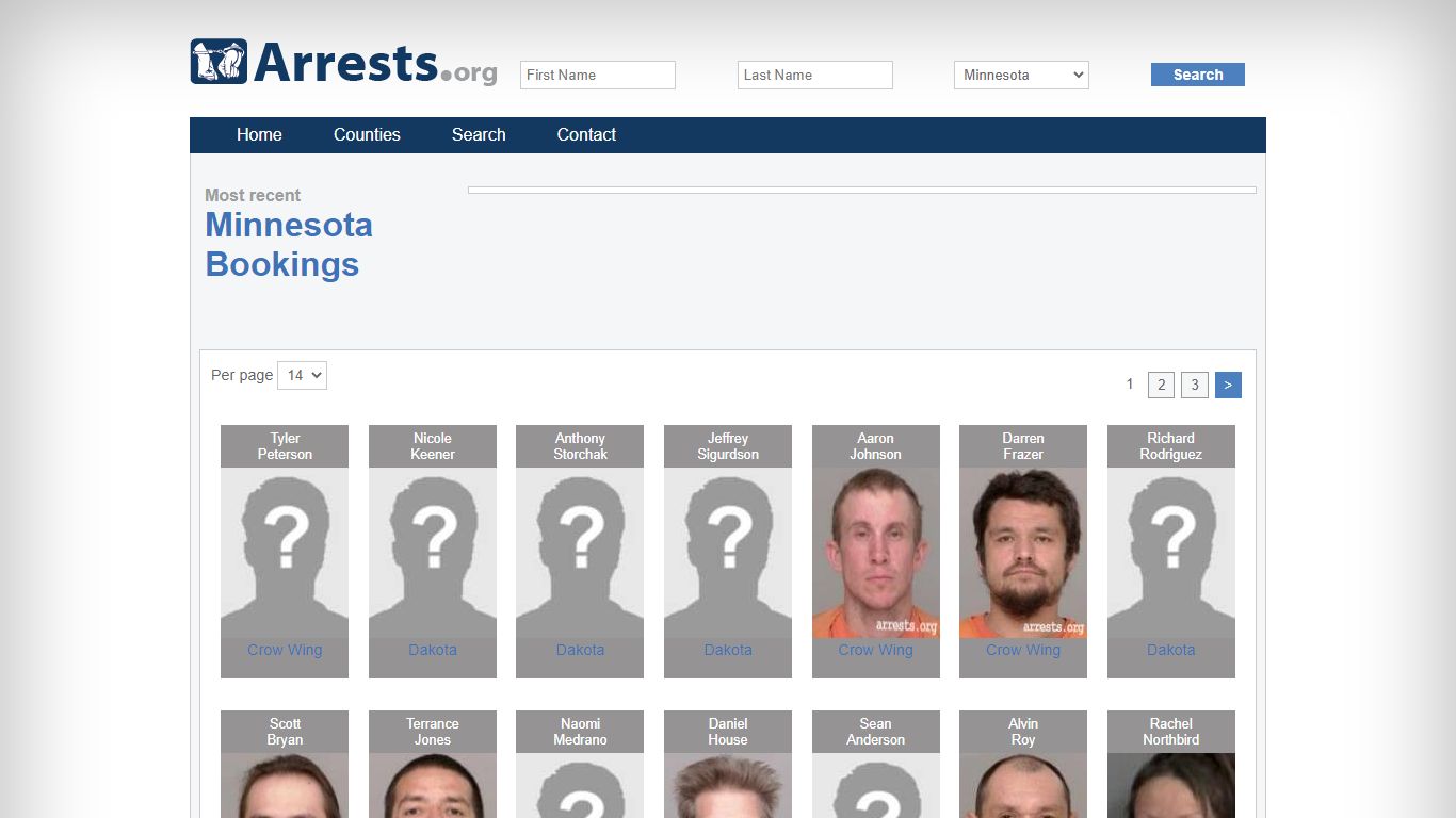 Minnesota Arrests and Inmate Search